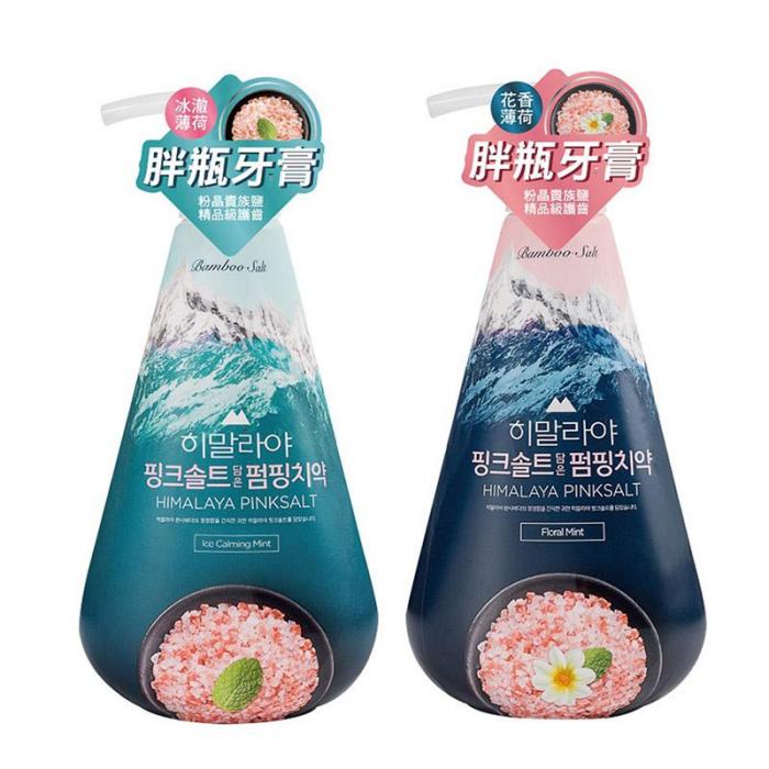 LG喜馬拉雅粉晶鹽PUMPING牙膏-冰澈薄荷/花香薄荷 285g (兩款任選)