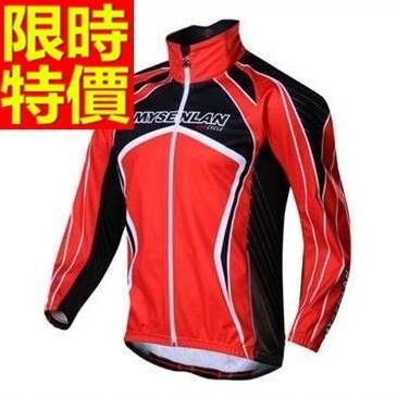 公路單車服 男款自行車衣-(整套)蝙蝠俠複合抓絨秋冬絨裡長袖 3色 [時尚巴黎]