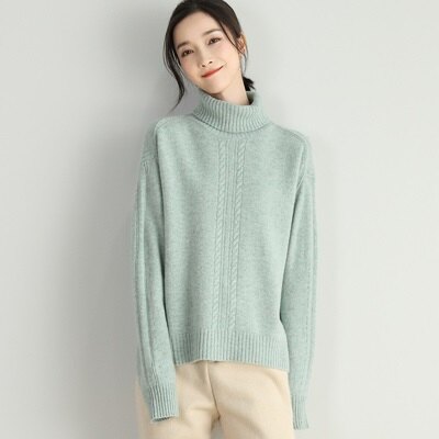 ★羊毛衫高領毛衣-扭花花紋純色保暖女針織衫3色73uj37【獨家進口】【米蘭精品】。流行男裝與男鞋人氣店家米蘭精品的12月新品上市有最棒的商品。快到日本NO.1的Rakuten樂天市場的安全環境中盡情