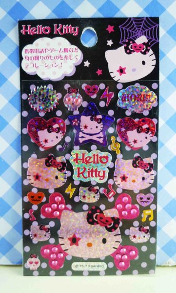【震撼精品百貨】Hello Kitty 凱蒂貓~KITTY立體鑽貼紙-臉萬聖