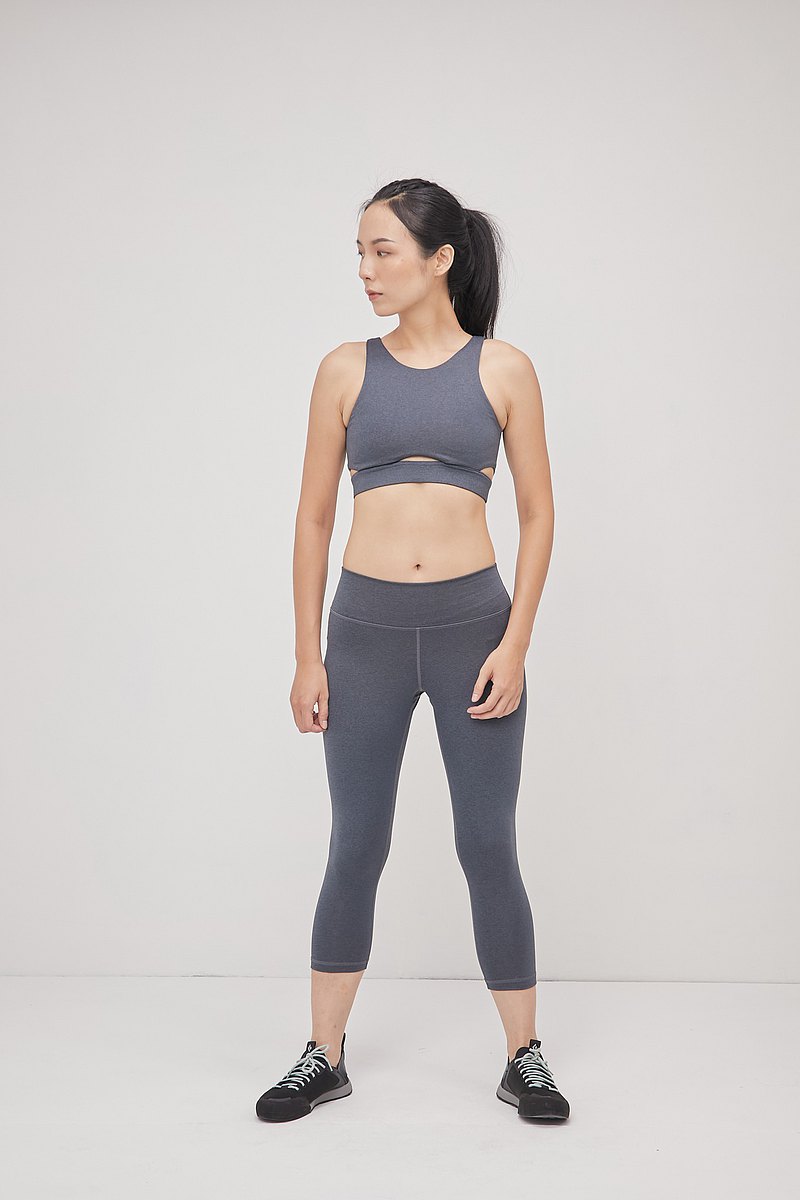 白木林六分瑜珈褲_磁鐵灰藍_瑜珈_健行-登山