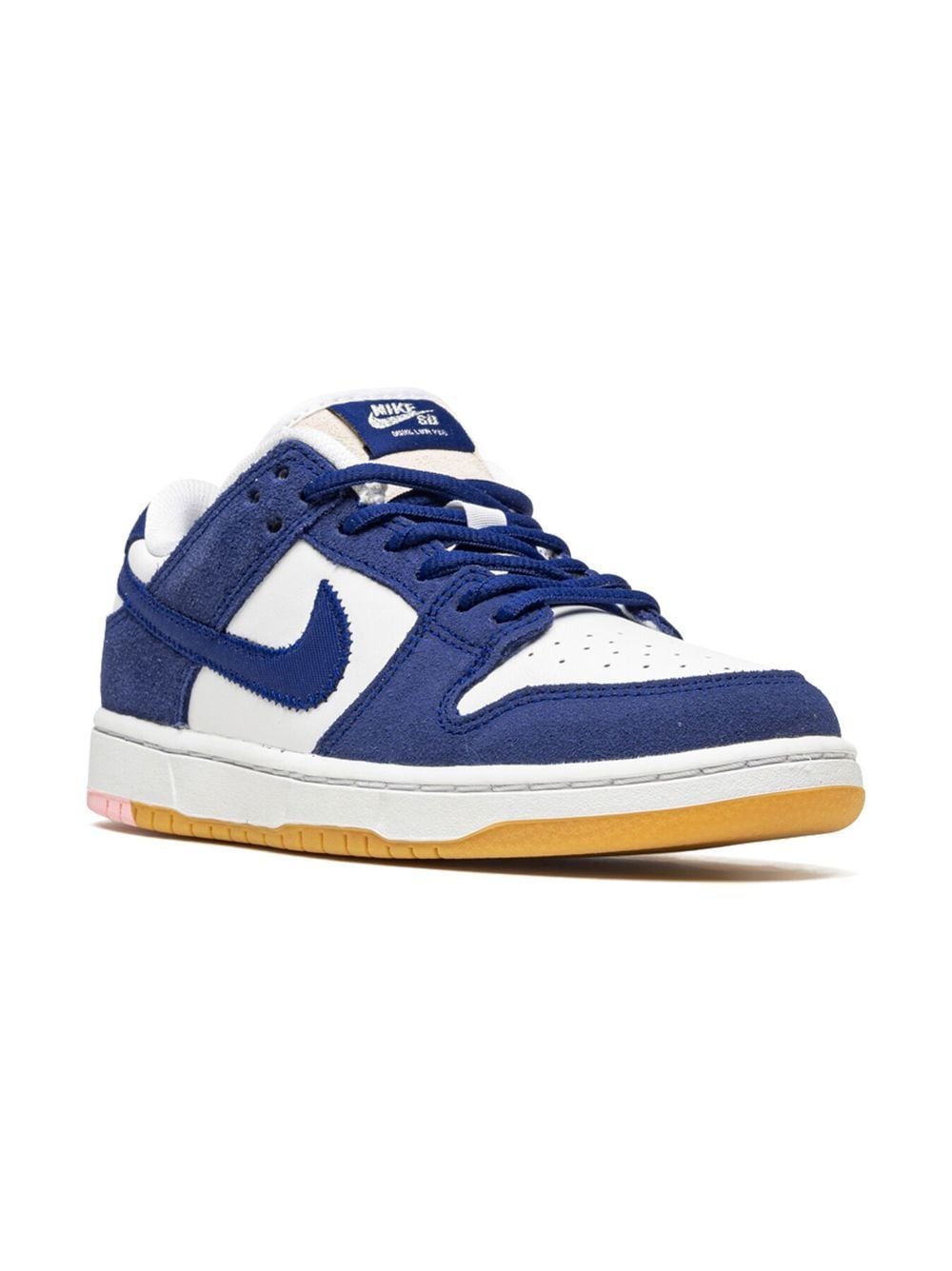 Nike Kids - SB Dunk Low sneakers - kids - Calf Leather/Rubber/Fabric - 1.5Y - Blue