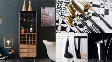 【情人節送禮清單】讓兩人的小窩更有氣氛，8款純黑系「時髦家居選物」推薦，歐風復古酒櫃超有質感！