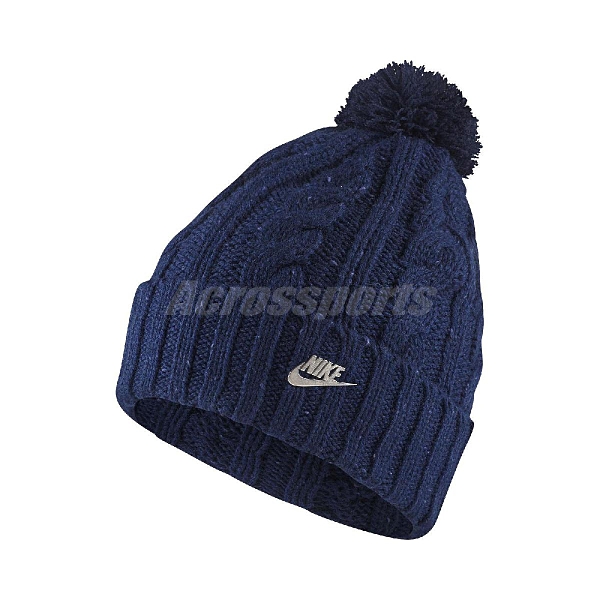 Nike 帽子 Sportwear Beanie 毛帽 藍 銀 男女款 【ACS】 925422-478