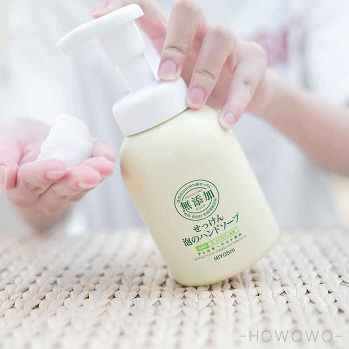 日本 MIYOSHI 玉之肌 無添加泡沫洗手乳 350ml 罐裝 0607