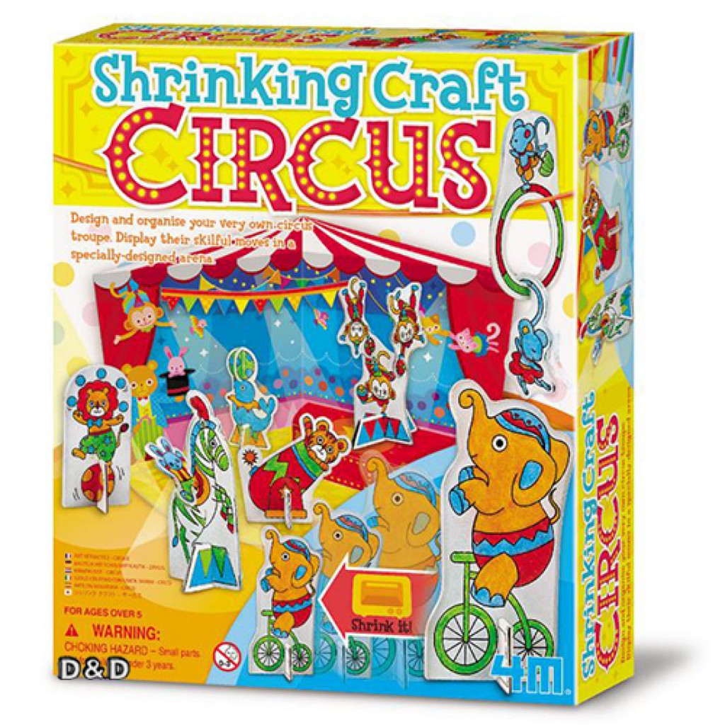 4M美勞創作 可愛動物馬戲團 Shrinking Craft Factory