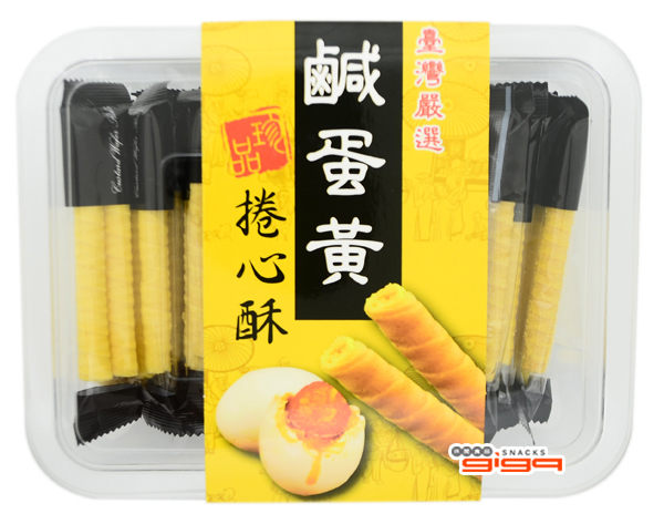 【吉嘉食品】鹹蛋黃風味捲心酥(蛋奶素) 220公克 [#1]{4713507026355}