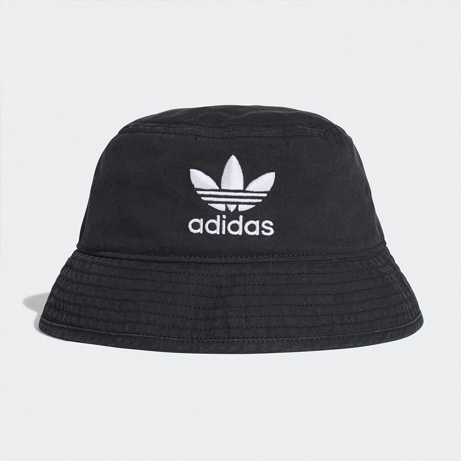 ADIDAS HAT BUCKET 漁夫帽 電繡 黑 三葉草 男女(布魯克林)2019/04月 DV0863