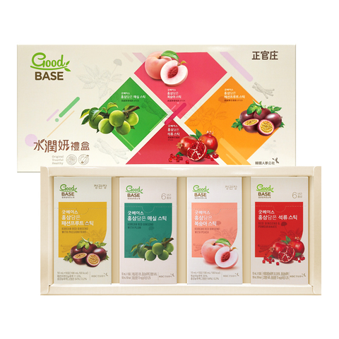 ◎ 高麗蔘x30%紅石榴精華，亮采零死角◎ 高麗蔘x30%青梅精華 咕溜好順暢◎ 高麗蔘x百香 掰掰老廢物◎ 高麗蔘x蜜桃 甩開濕氣