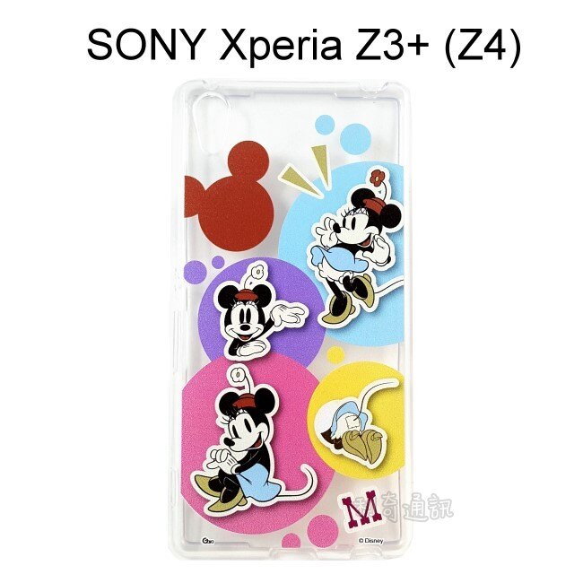 迪士尼透明軟殼 [人物] 米妮 SONY Xperia Z3+ / Z3 Plus (Z4)【Disney正版授權】