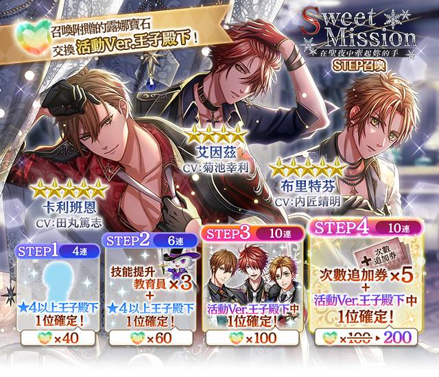 夢王國與沉睡中的100位王子殿下 開放全新活動 Sweet Mission 迎七夕送免費21抽 魔方網 Line Today