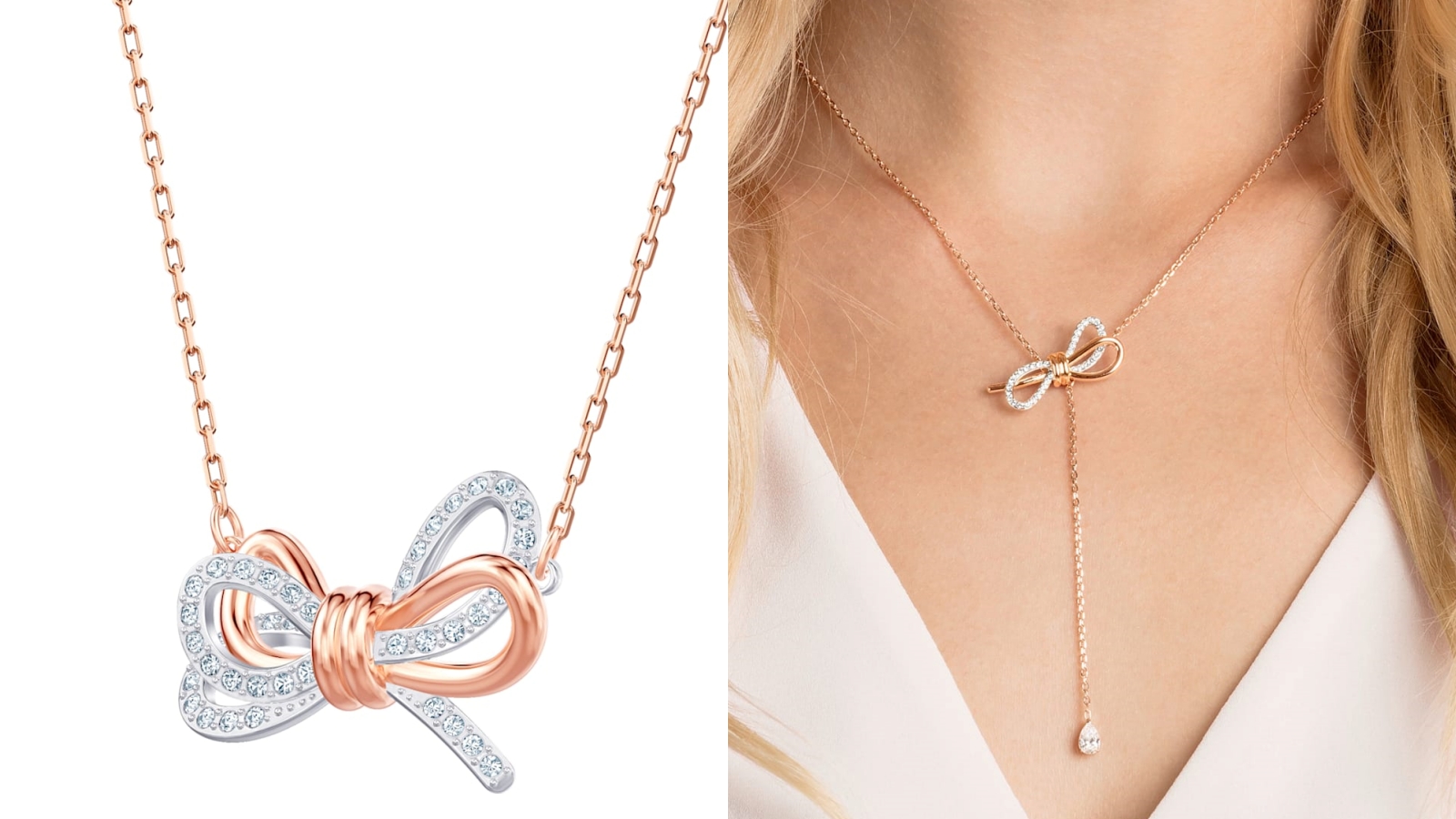 蝴蝶結首飾推薦：【Swarovski】Lifelong Bow系列