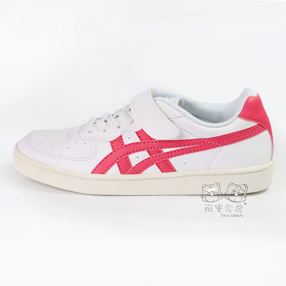 ASICS 亞瑟士 Onitsuka Tiger GSM PS 白 / 桃 魔鬼氈 中童鞋 NO.R3975