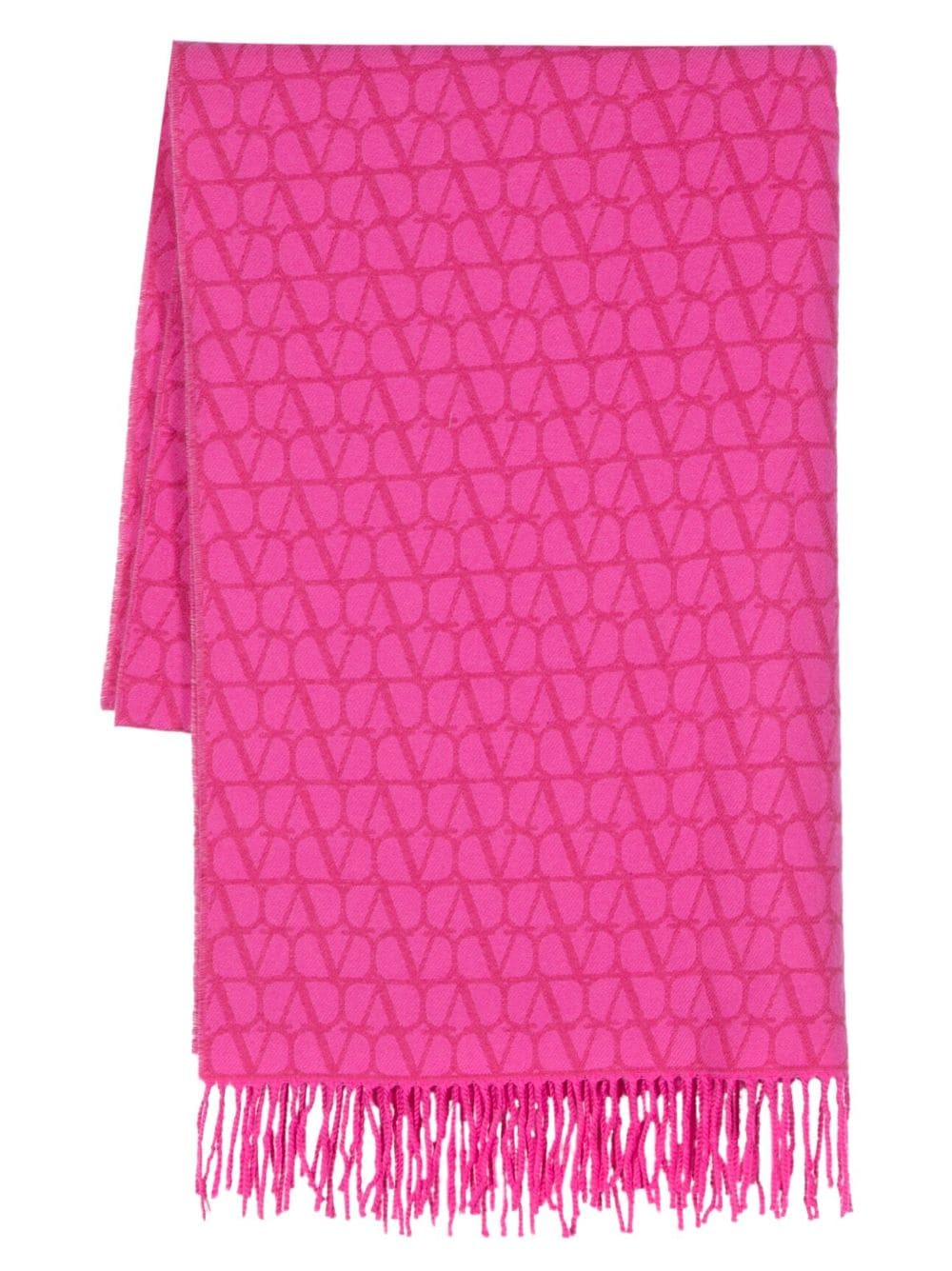 Valentino Garavani - Toile Iconographe jacquard scarf - women - Cashmere/Virgin Wool - One Size - Pink