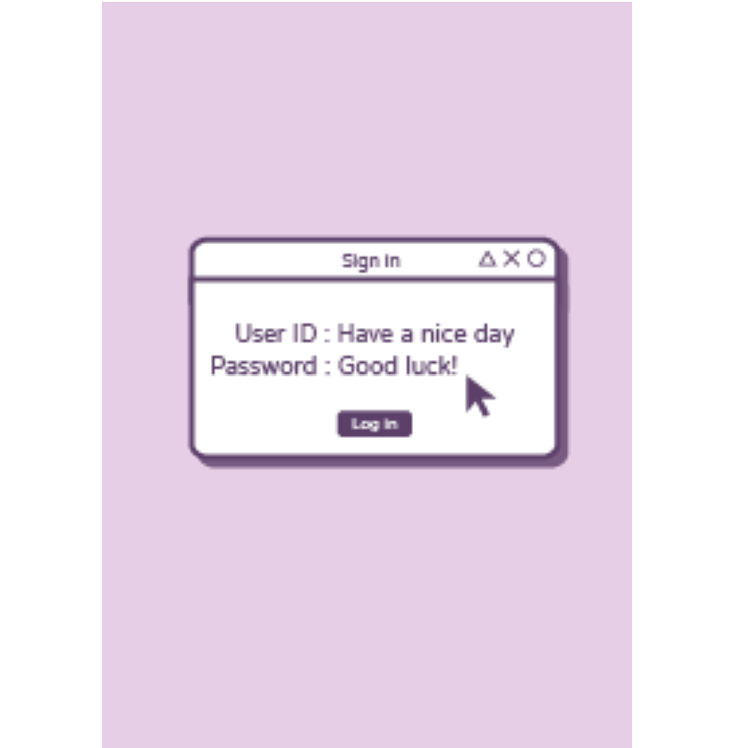 Computer desktop icons.Pail Lilac