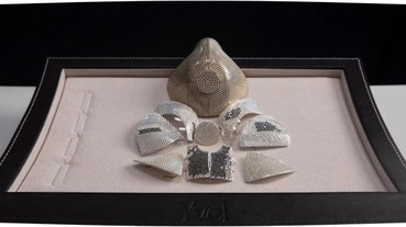 以色列珠寶公司展示全球最貴口罩，18K白金打造鑲嵌 3600 顆鑽石