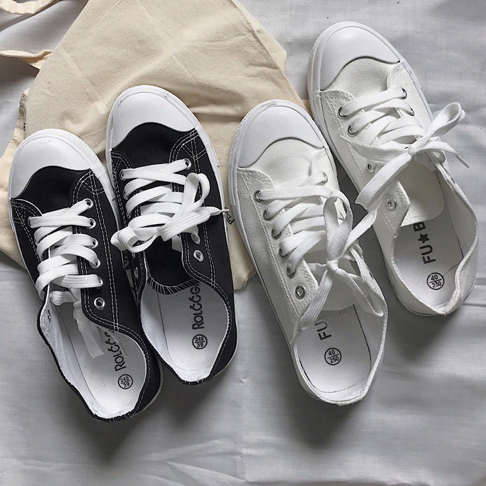 ZUCA”S - 現貨 -復古小白鞋運動平底鞋休閒帆布鞋 -GG-5184