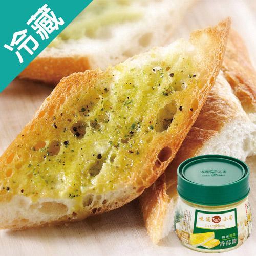 除了塗抹麵包烘烤外，各種海鮮料理、濃湯、義大利麵....都可添加使用。 內容物成份 : 特調奶油(非氫化油脂)、大蒜、荷蘭芹、鹽、黑胡椒、調味料(麩胺酸鈉) 熱量 : 810大卡/100公克 每份營養