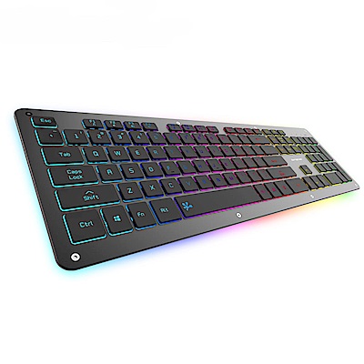 剪刀腳按鍵19防鬼鍵八種RGB模式切換極致薄型鋁合金面板