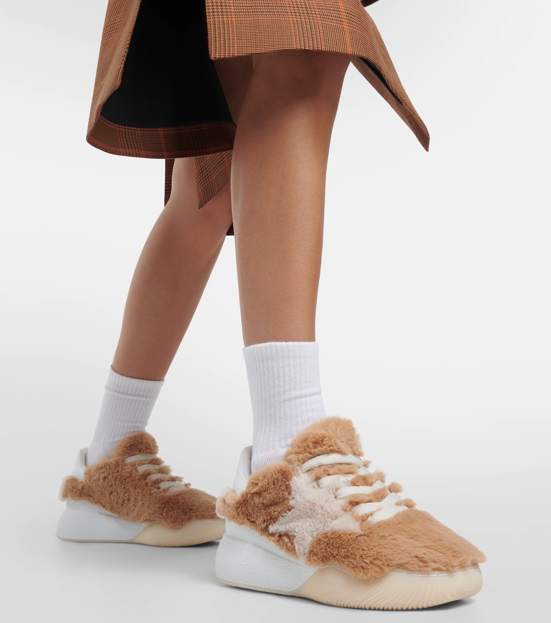 STELLA MCCARTNEY Loop faux fur sneakers