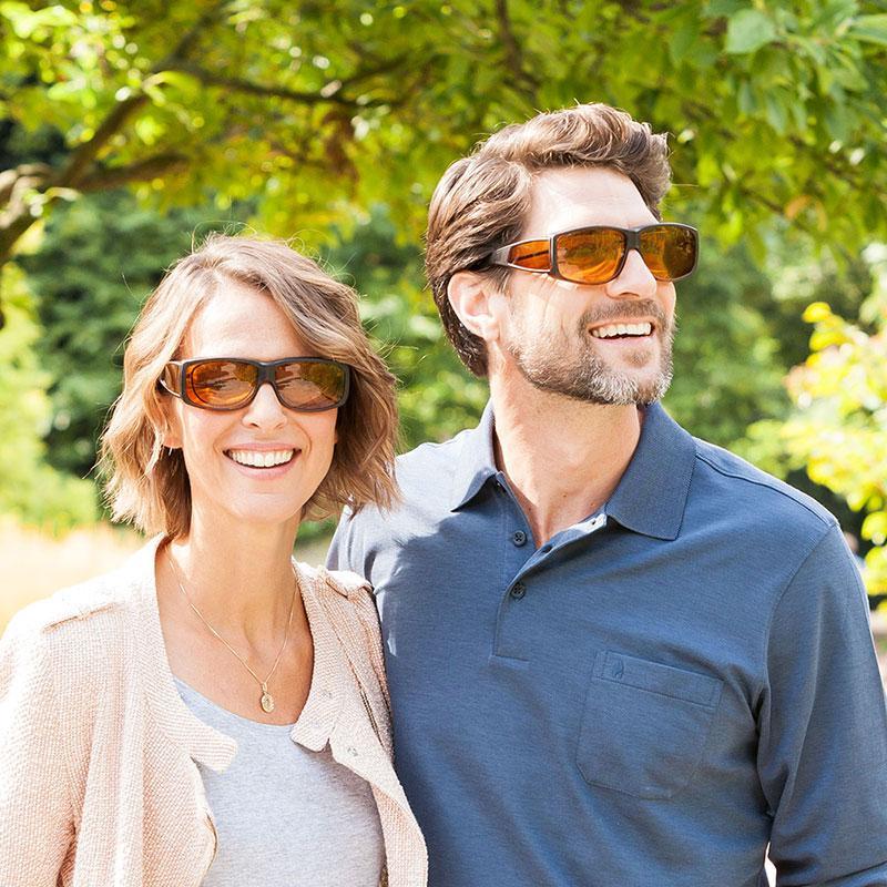 wellnessPROTECT XL 德國製高防護包覆式濾藍光套鏡 15%淺茶色 套鏡小框 (61□12-145)