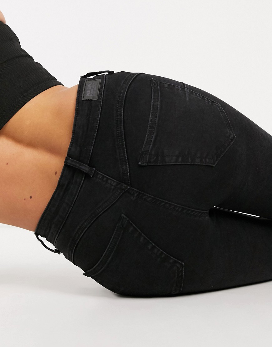 Pull & Bear push up jean in black