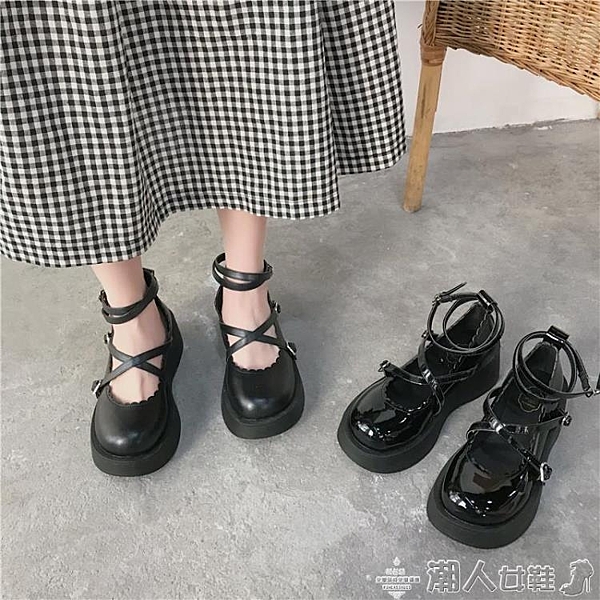 娃娃鞋jk制服鞋夏日系小皮鞋女復古圓頭lolita鞋娃娃2020夏百搭瑪麗鞋女 潮人