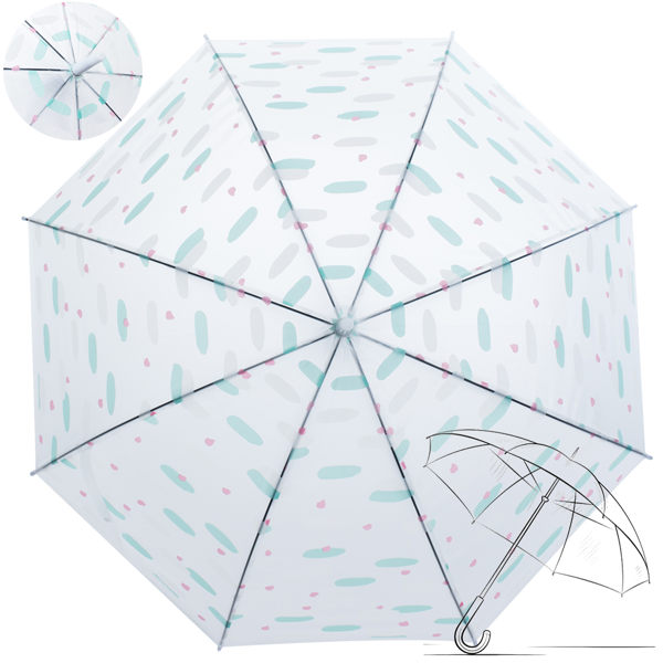 樂嫚妮 自動開傘/直立雨傘-馬卡龍方塊-白