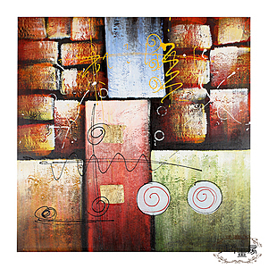 新居落成升官晉爵的餽贈，橫掛縱掛不同意境，無框畫抽象藝術