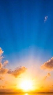 夜明けの日差し