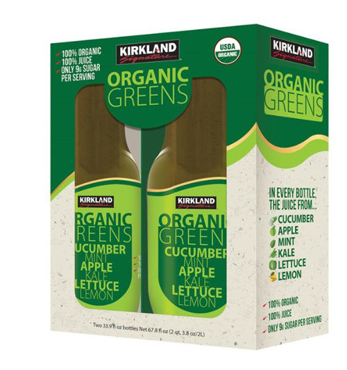 科克蘭 有機綠色蔬果汁 1公升 X 2瓶入