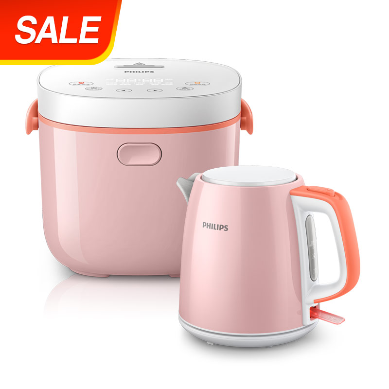 【不鏽鋼煮水壺-粉(hd9348/54)】以