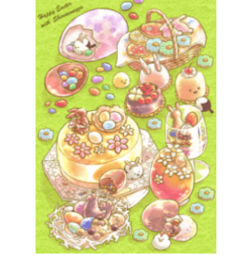 Happy easter with shimaenaga