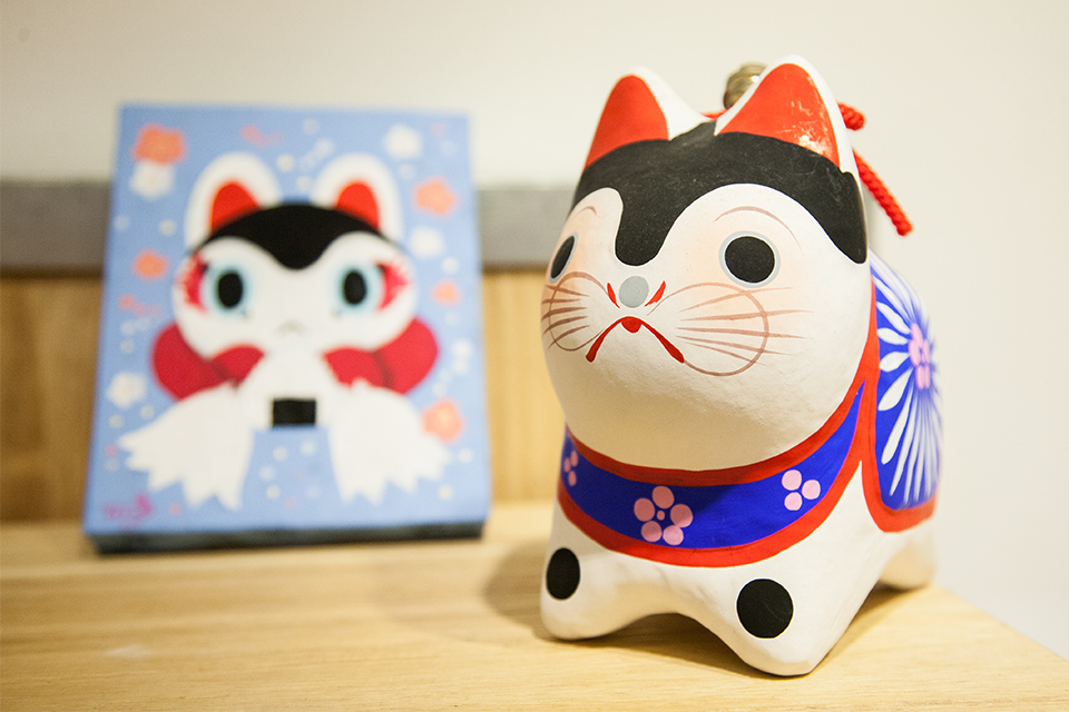 鄉土玩具變身 犬張子進擊絵卷首場台灣個展開跑 Line購物