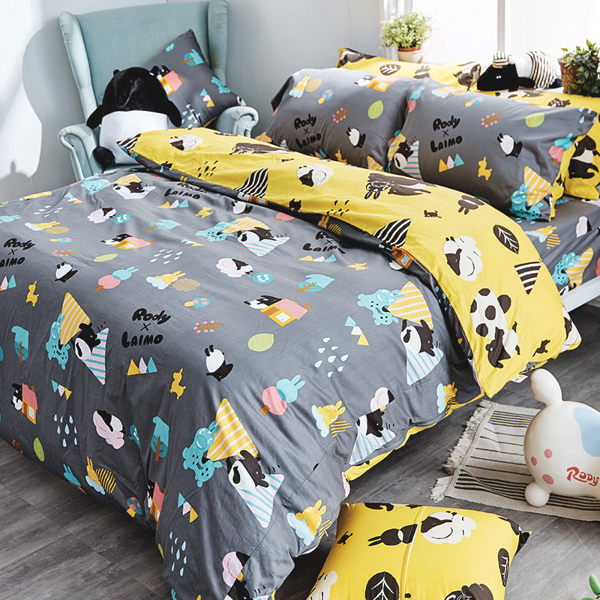 兩用被 / 雙人【Jump！馬來貘 x 蹦跳Rody】鋪棉兩用被套 100%精梳棉 戀家小舖台灣製AAL205