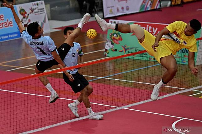 Medali Perak Sepak Takraw Beregu Putera Indonesia Antaranews Com Line Today