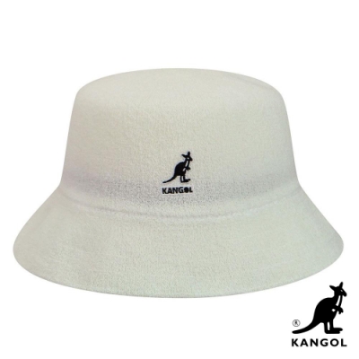 KANGOL -BERMUDA BUCKET 漁夫帽-白色