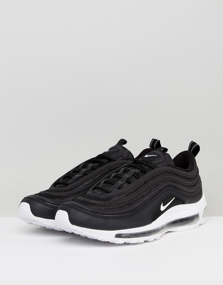 Air Max 97 trainers by Nike Supplier code: 921826-001 Leather overlays Lace-up fastening Branded ton