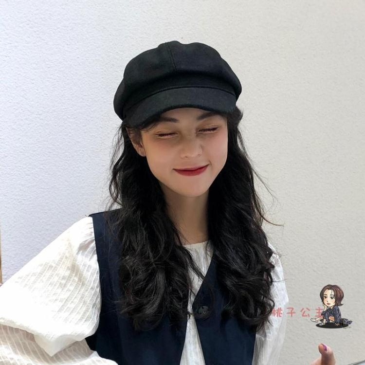 八角帽 ins八角帽女英倫冬季網紅貝雷帽子女秋冬韓版百搭復古畫家報童帽 5色