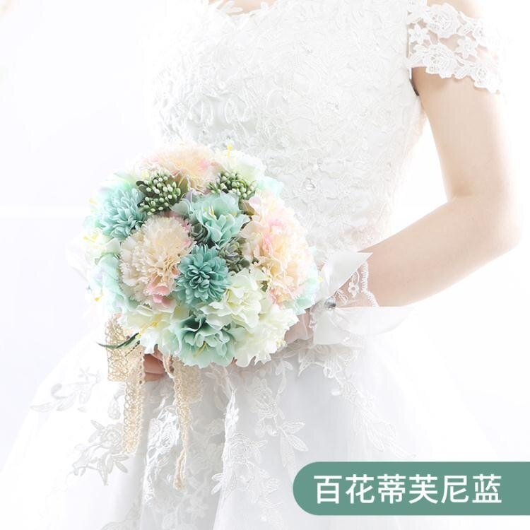 結婚新娘手捧花 韓式仿真花婚禮花束婚慶裝飾用品 創意道具手捧花 居家物語