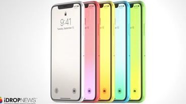 iPhone X 的「五彩低階版」 iPhone Xc 概念渲染圖曝光！