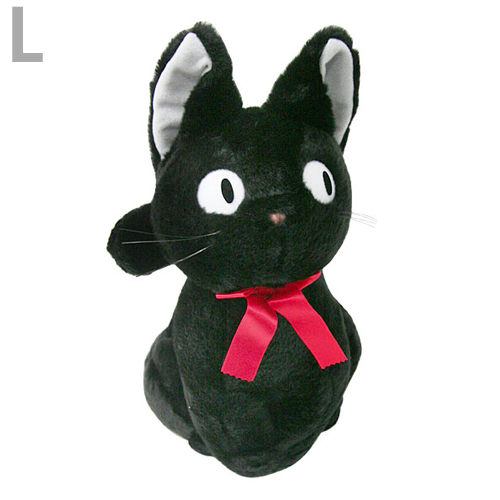 尼德斯Nydus 日本正版 宮崎駿 魔女宅急便 黑貓吉玩偶 娃娃 公仔 L號