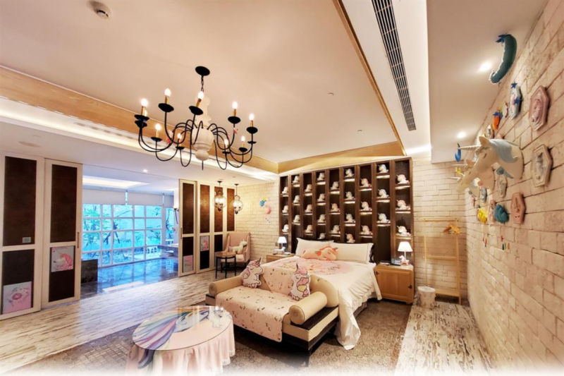 台中住宿推薦 芭蕾城市度假旅店 獨角獸主題房型