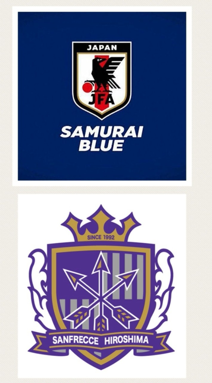 🇯🇵日本代表とサンフレッチェ応援💜‪
