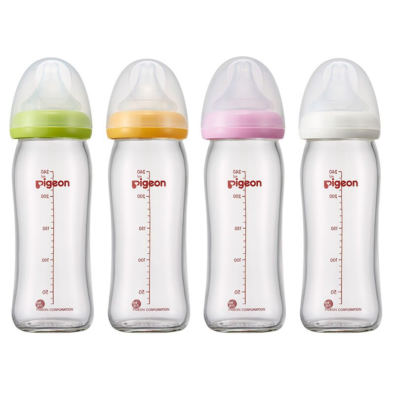 Pigeon貝親 - 母乳實感寬口玻璃奶瓶 240ml 好窩生活節】
