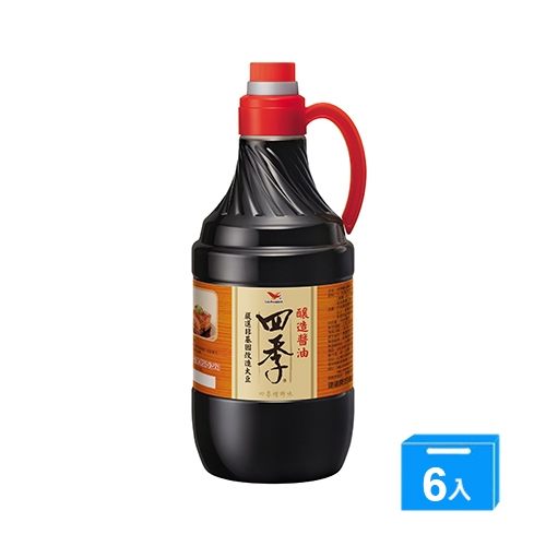 統一四季釀造醬油1600ml*6【愛買】