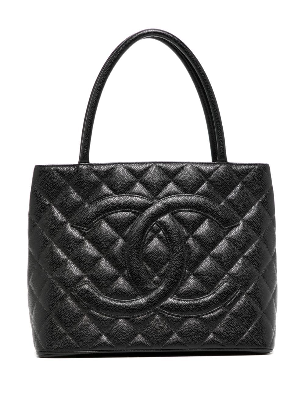 CHANEL Pre-Owned - 2000 Medallion tote bag - women - Caviar Leather - One Size - Black
