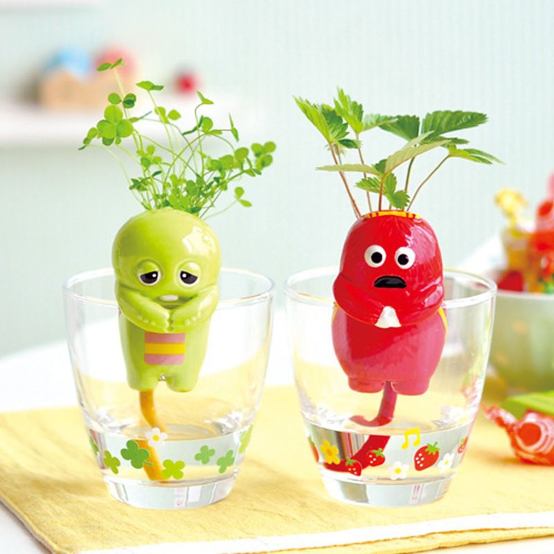 Shippon水耕栽培盆器 / MUKKUxGACHAPIN【日本富士電台吉祥物】