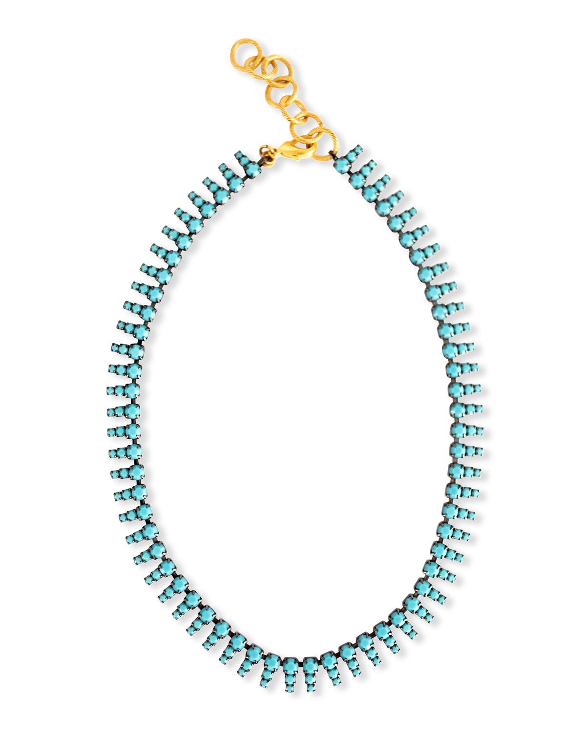 Zara Crystal Necklace, Turquoise