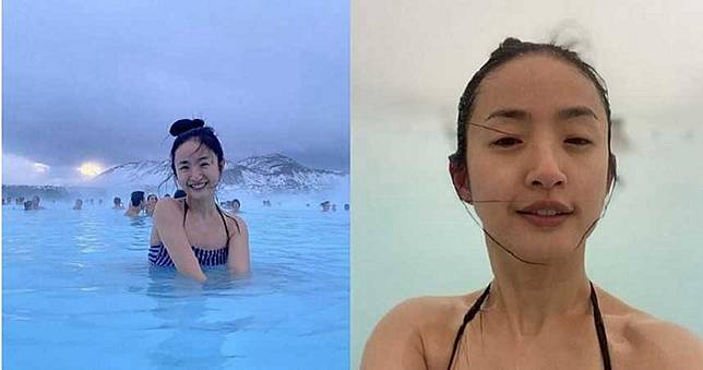 林依晨「細肩帶泳裝照」拜年！素顏好膚質網大讚：青春美少女